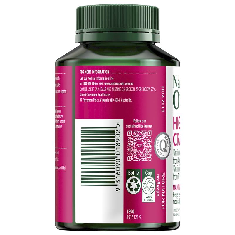 Load image into Gallery viewer, Nature's Own High Strength Cranberry 50,000mg 90 Capsules
