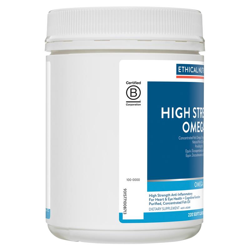 Load image into Gallery viewer, Ethical Nutrients High Strength Omega-3 220 Capsules

