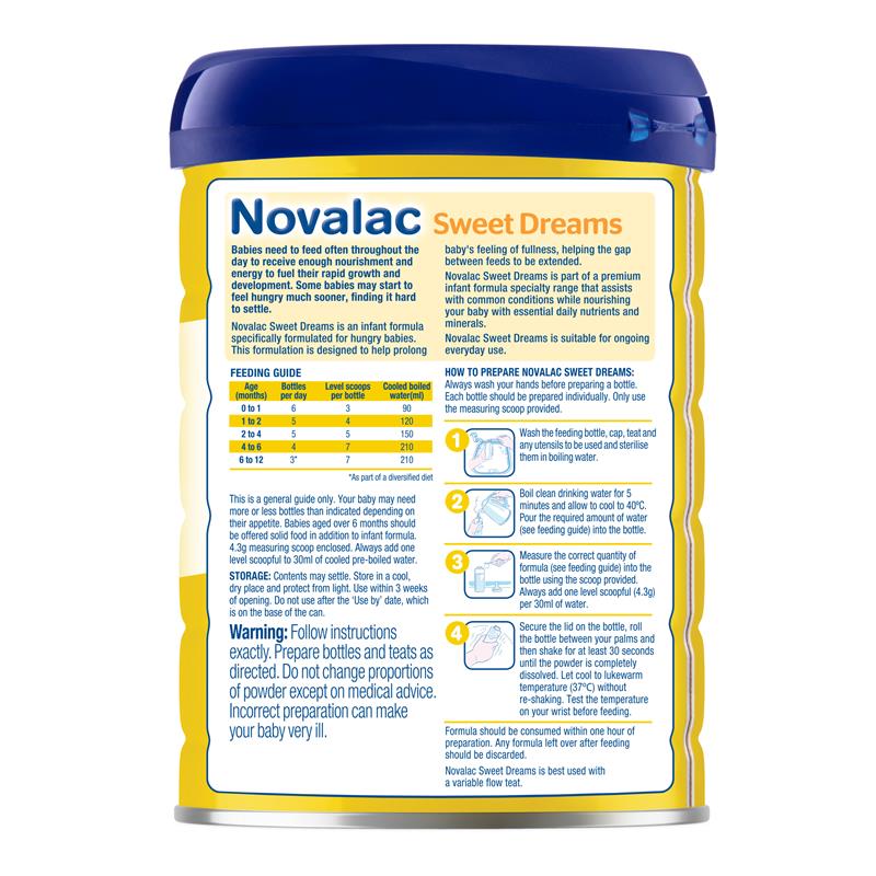 Load image into Gallery viewer, Novalac SD Sweet Dreams Formula 0-12 Months 800g
