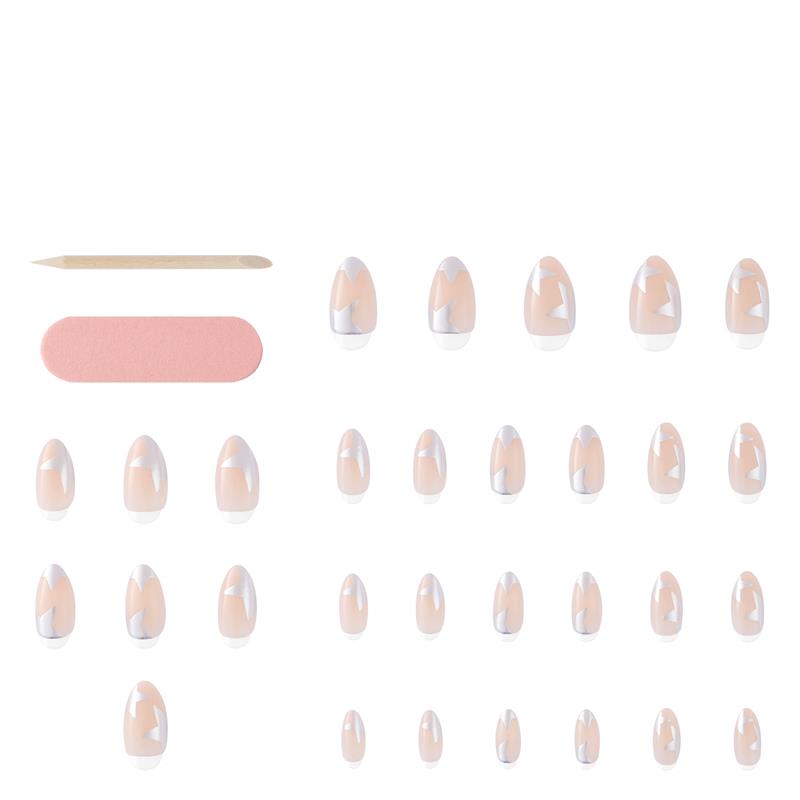Load image into Gallery viewer, Glam By Manicare Glam Ready Pre-Glued Nails Glitz At Twilight 30 Pieces
