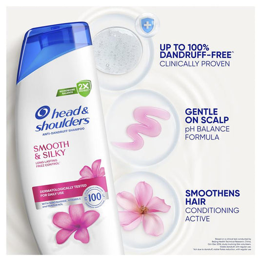 Head & Shoulders Smooth & Silky Anti-Dandruff Shampoo 400mL