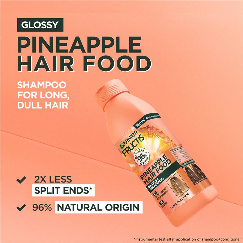 Load image into Gallery viewer, Garnier Fructis Hairfood Shampoo Pineapple 350ml
