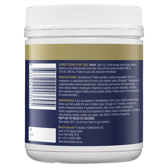 Bioceuticals Ultra Muscleze Night 240g