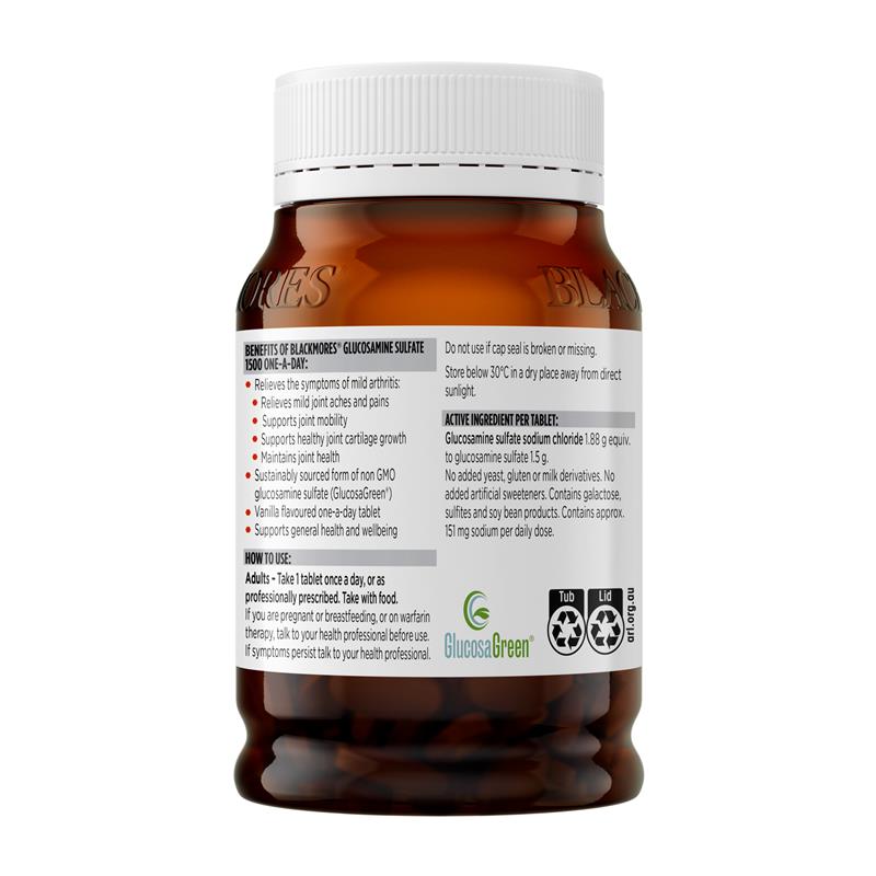 Load image into Gallery viewer, Blackmores Glucosamine Sulfate 1500mg One-A-Day 180 Tablets
