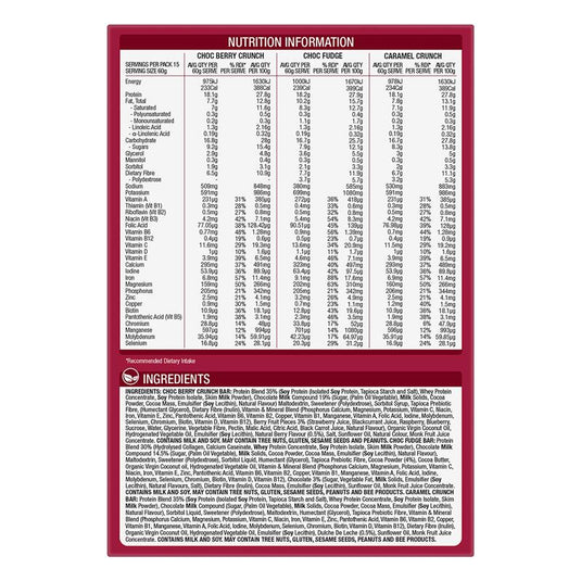 Optislim VLCD Bars Variety 60g 15 Pack
