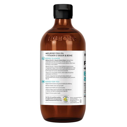 Melrose Omega Fish Oil + Vitamin D Joint & Bone 500ml