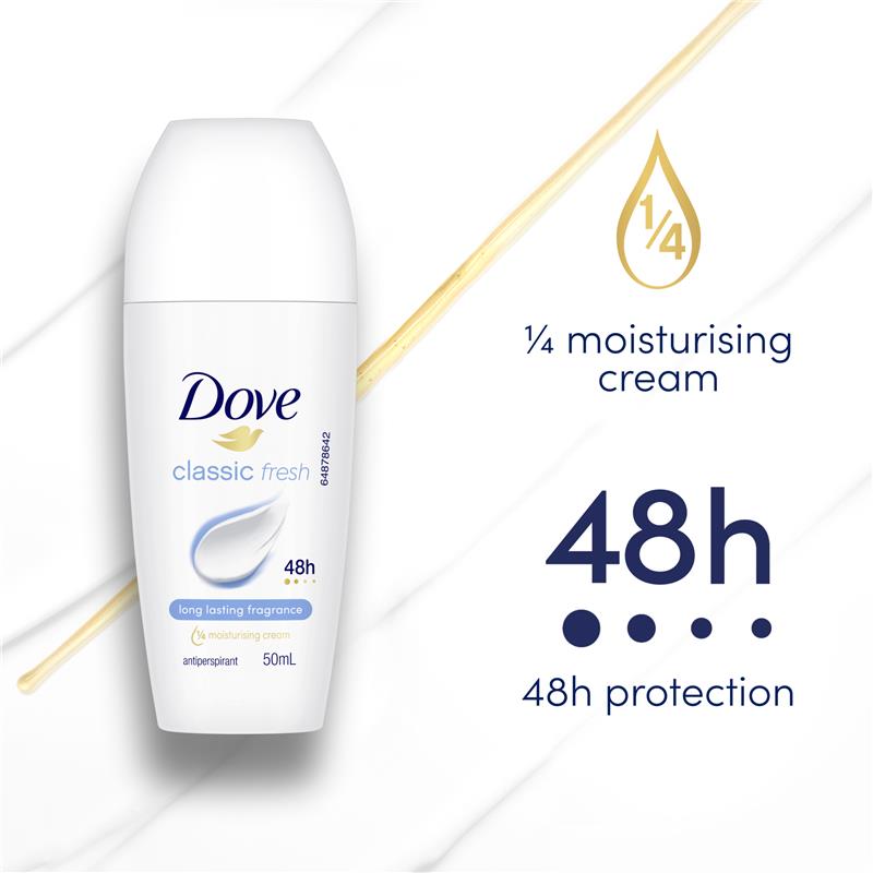 Load image into Gallery viewer, Dove Women Antiperspirant Deodorant 48h Roll On Classic 50ml
