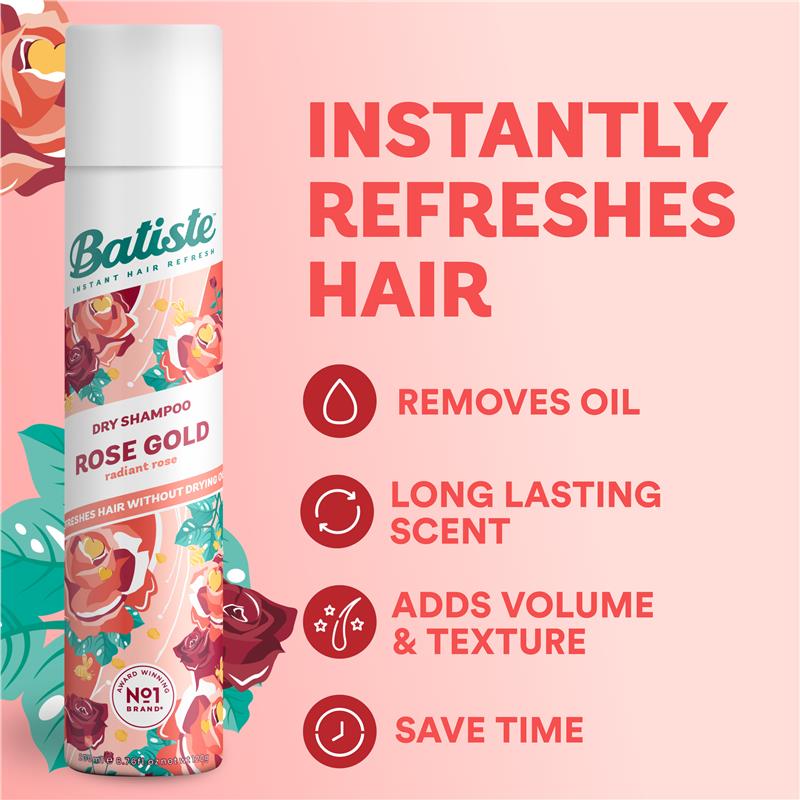 Load image into Gallery viewer, Batiste Rose Gold Dry Shampoo 200ml
