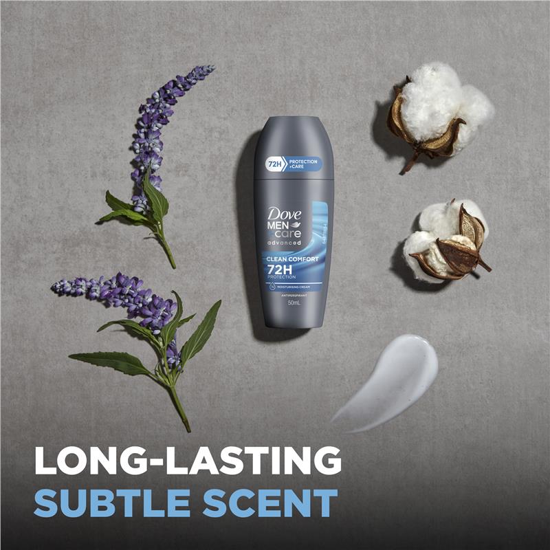 Load image into Gallery viewer, Dove Men+ Care Antiperspirant Deodorant 72h Roll On Clean Comfort 50ml
