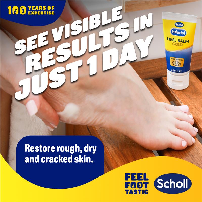 Load image into Gallery viewer, Scholl Eulactol Heel Balm Gold 60ml
