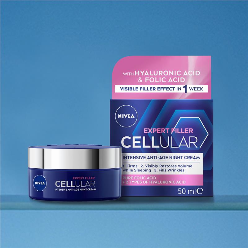 Load image into Gallery viewer, NIVEA Cellular Expert Filler Intensive Anti-Age Night Cream 50ml
