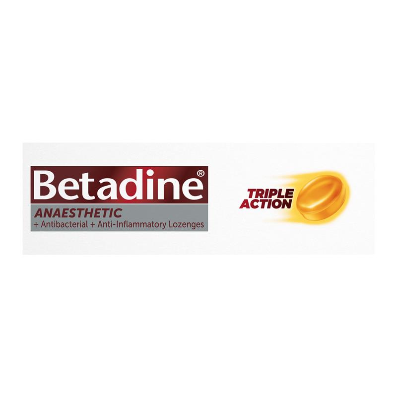 Load image into Gallery viewer, Betadine Sore Throat Anaesthetic Honey &amp; Lemon 36 Lozenges
