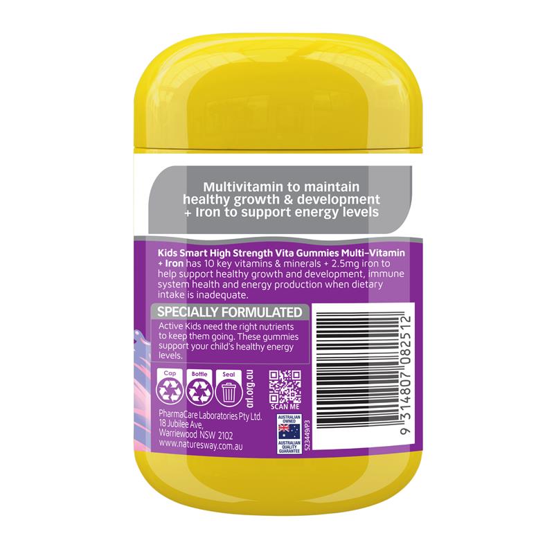 Load image into Gallery viewer, Nature's Way Kids Smart Vita Gummies High Strength Multi + Iron 40 Pastilles
