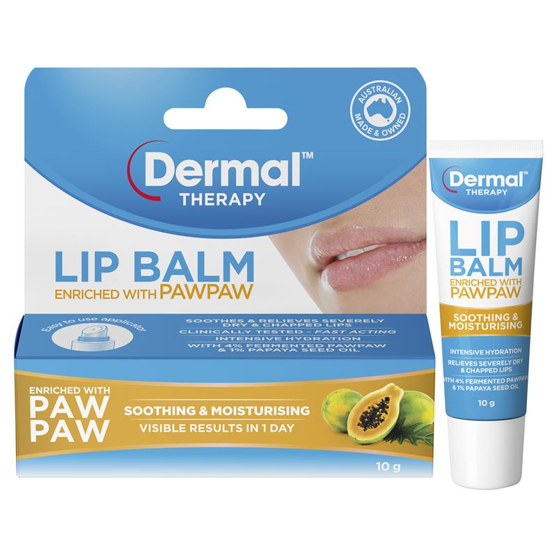 Load image into Gallery viewer, Dermal Therapy Lip Balm Paw Paw 10g
