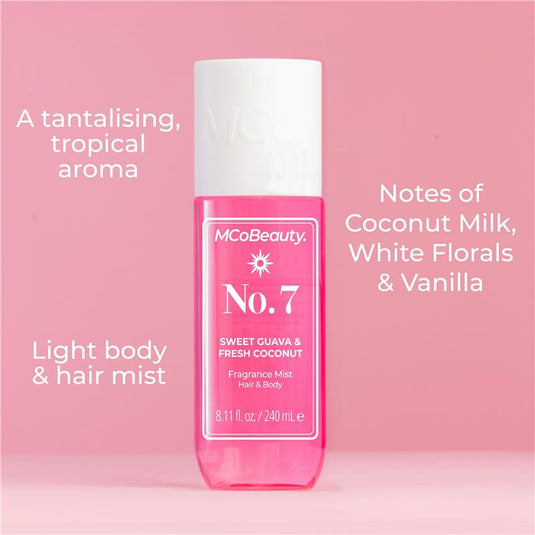 MCoBeauty Sweet Guava & Fresh Coconut No.7 Fragrance Hair & Body Mist 240ml