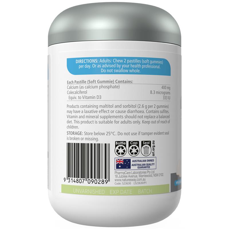 Load image into Gallery viewer, Nature's Way Adult Vita Gummies Sugar Free High Strength Calcium 120 Gummies Exclusive Size
