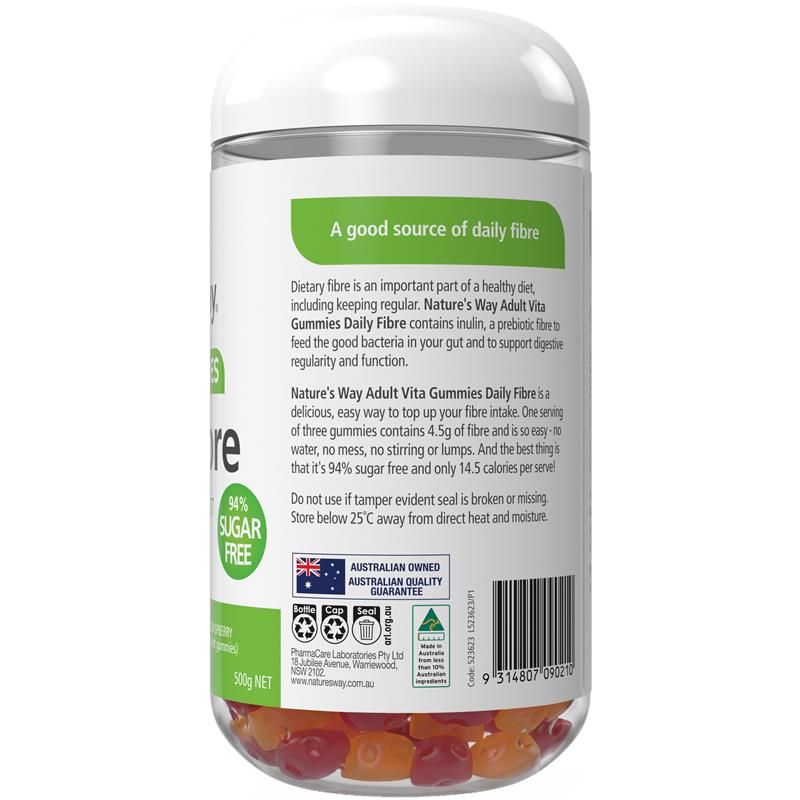 Load image into Gallery viewer, Nature's Way Adult Vita Gummies Fibre 200 Gummies Exclusive Size

