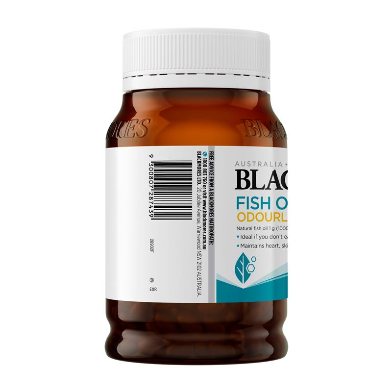 Load image into Gallery viewer, Blackmores Odourless Fish Oil 1000mg 200 Capsules
