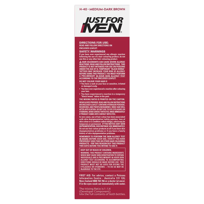 Load image into Gallery viewer, Just for Men Hair Colour 40 Medium Dark Brown
