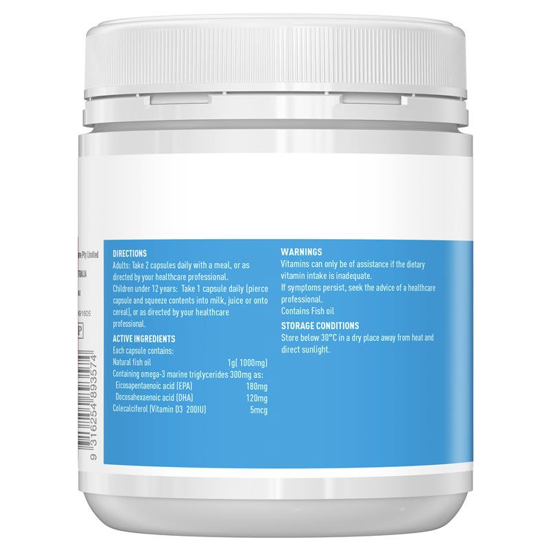 Load image into Gallery viewer, Healthy Care Fish Oil + Vitamin D 200 Capsules
