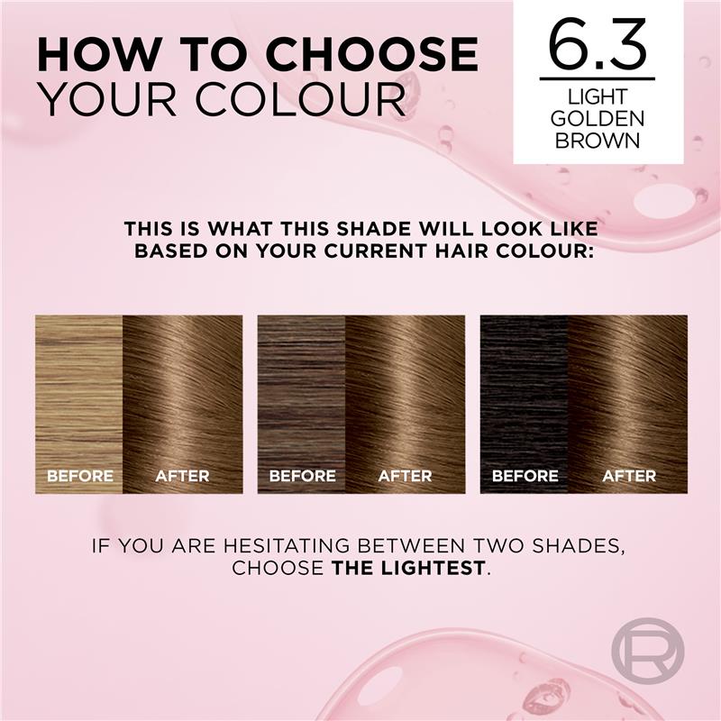 Load image into Gallery viewer, L'Oreal Excellence Creme 6.3 Light Golden Brown Hair Colour
