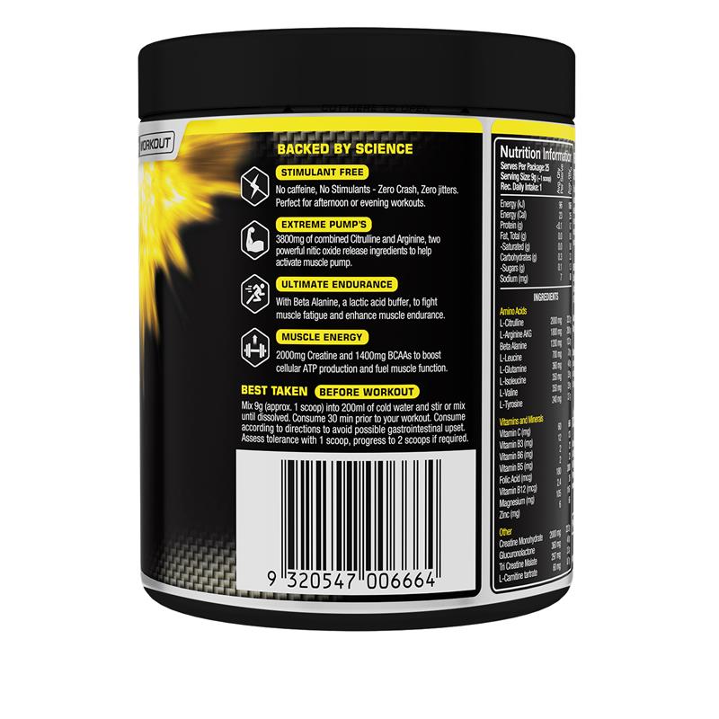 Load image into Gallery viewer, Vital Strength Pump Pre Workout Non-Stimulant Watermelon 225g
