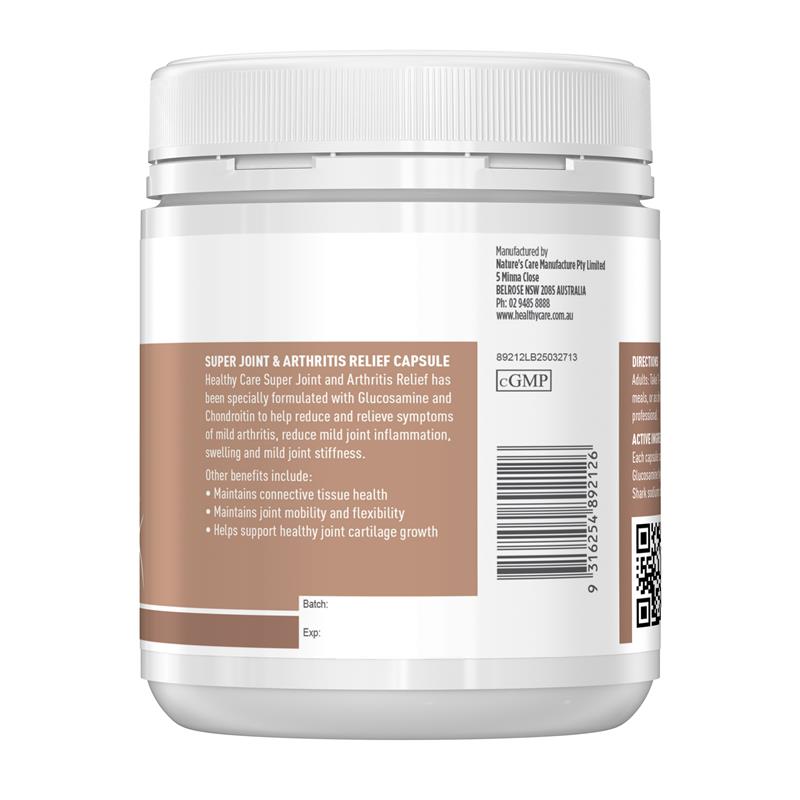 Load image into Gallery viewer, Healthy Care Super Joint &amp; Arthritis Relief 200 Capsules
