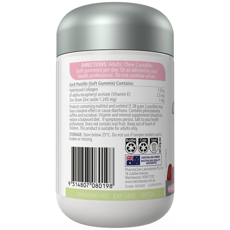 Load image into Gallery viewer, Nature's Way Adult Vita Gummies Sugar Free High Strength Collagen 50 Gummies
