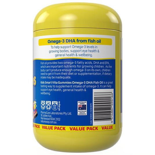 Nature's Way Kids Smart Vita Gummies Omega-3 150 Gummies Exclusive Size
