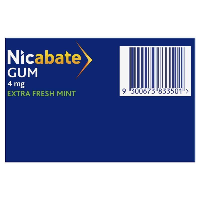 Load image into Gallery viewer, Nicabate Gum 4mg Extra Fresh 100 Pieces
