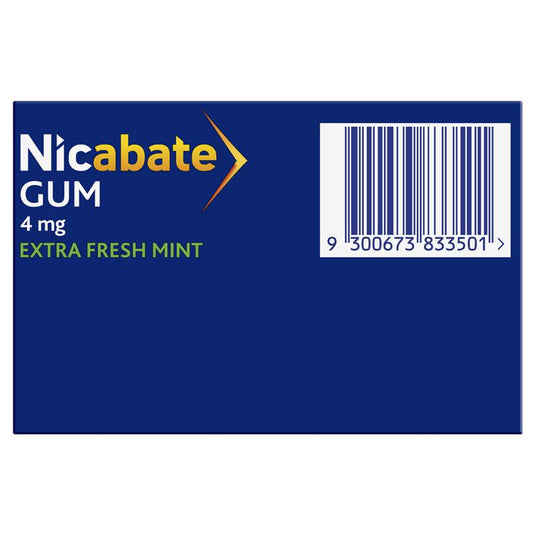 Nicabate Gum 4mg Extra Fresh 100 Pieces