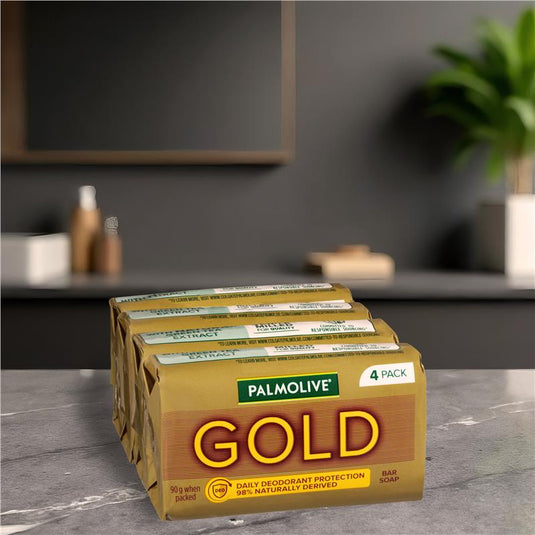 Palmolive Soap Bar Gold 90g 4 Pack