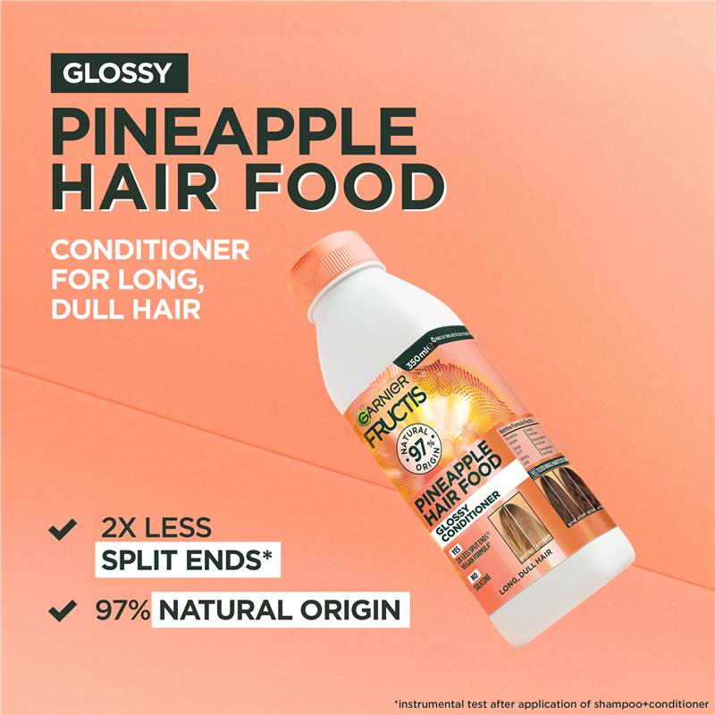 Load image into Gallery viewer, Garnier Fructis Hairfood Conditioner Pineapple 350ml
