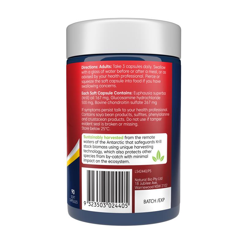 Load image into Gallery viewer, Bioglan Red Krill Oil Active Joints Plus 90 Capsules
