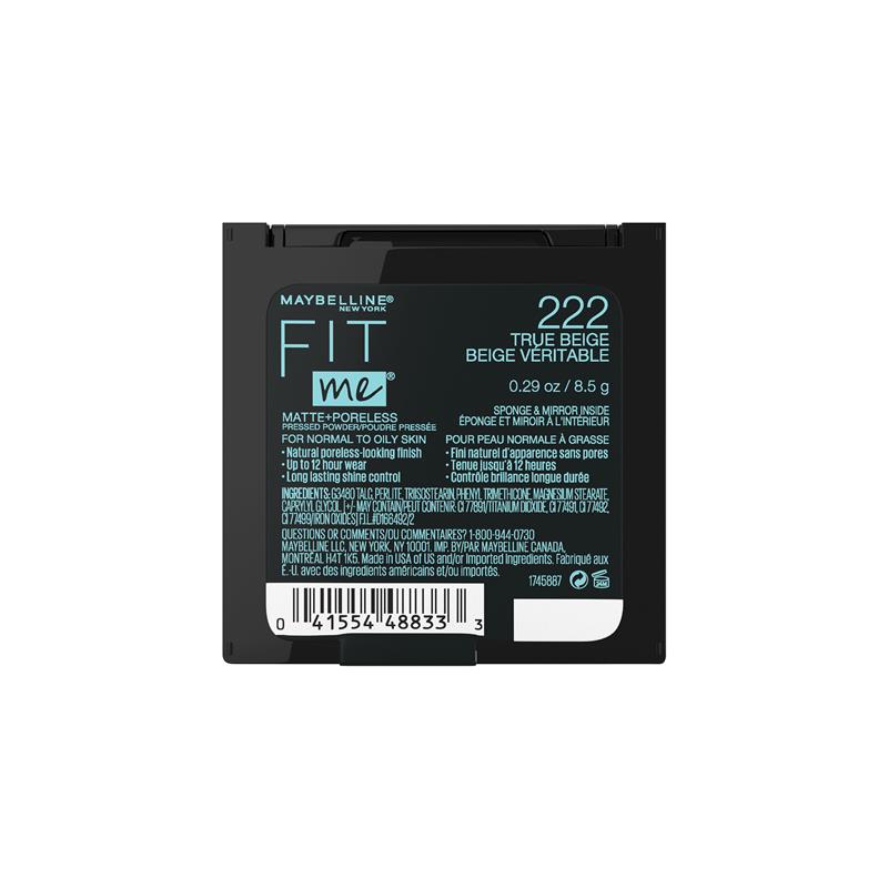 Load image into Gallery viewer, Maybelline Fit Me Matte Poreless Powder 222 True Beige

