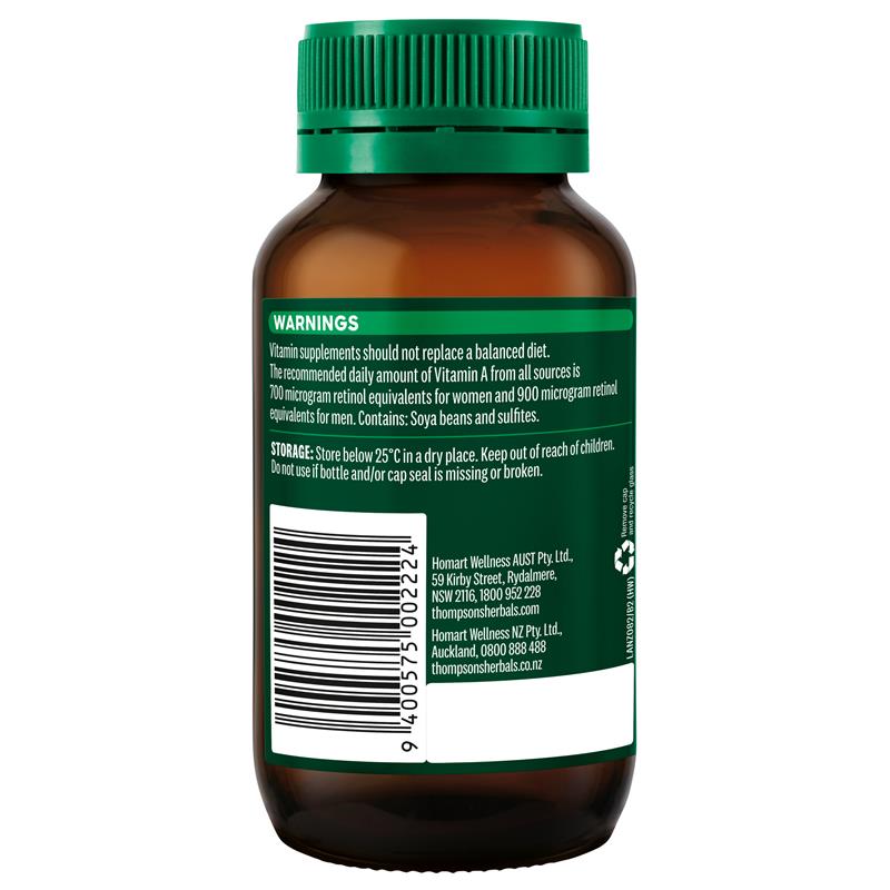Load image into Gallery viewer, Thompson's Vitamin A 10000iu 150 Capsules
