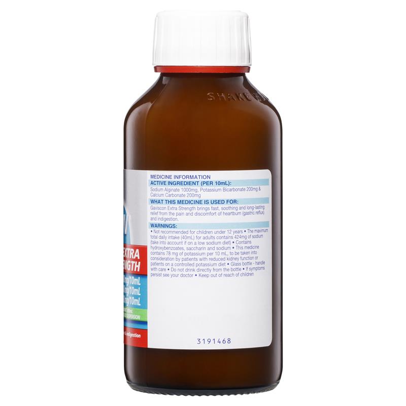 Load image into Gallery viewer, Gaviscon Extra Strength Heartburn And Indigestion Relief Peppermint Flavour 300ml
