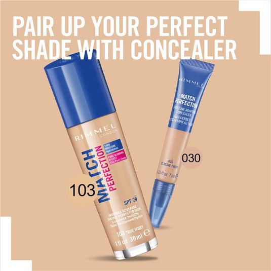 Rimmel Match Perfection 103 True Ivory