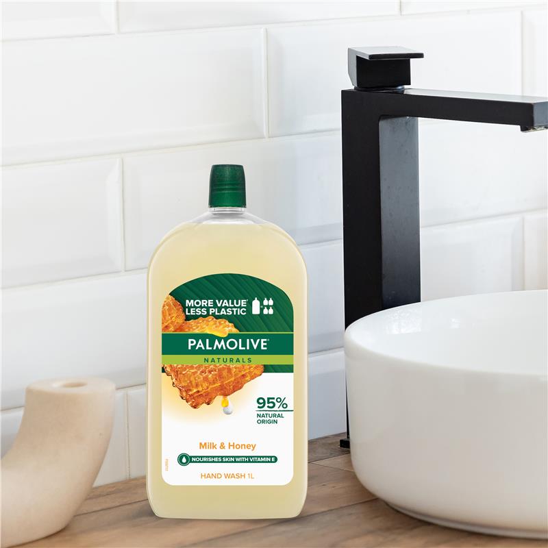Load image into Gallery viewer, Palmolive Naturals Softwash Hand Wash Refill Milk &amp; Honey 1L
