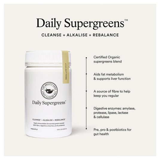 The Beauty Chef Daily Supergreens Pineapple Fermented Greens Powder 150g