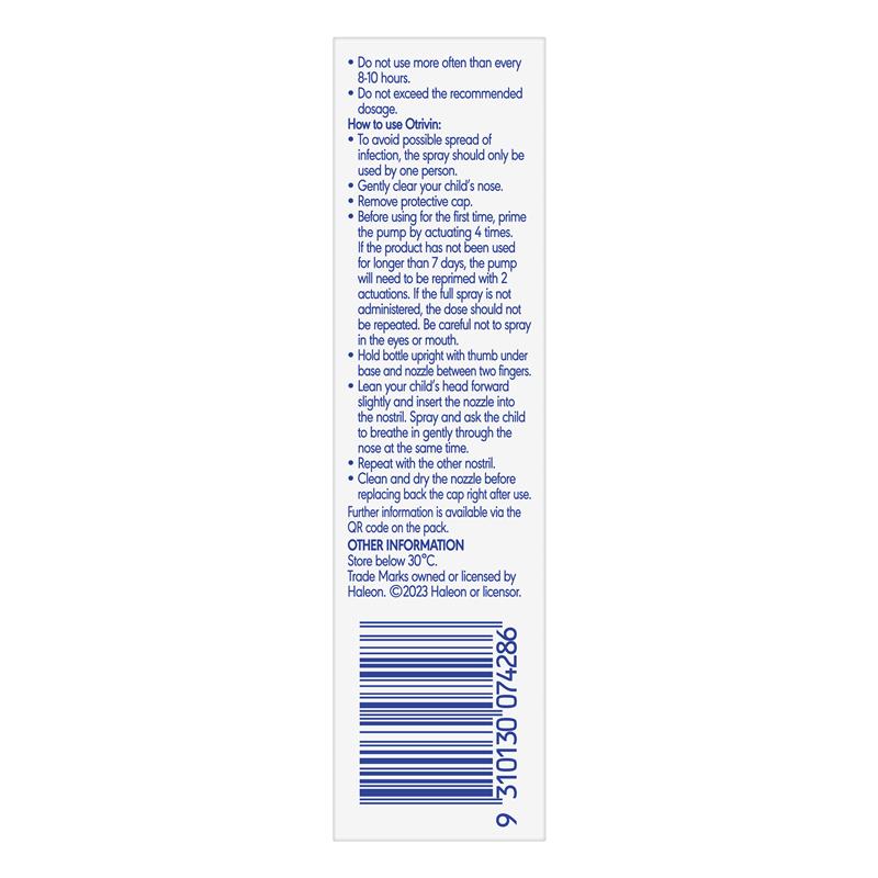 Load image into Gallery viewer, Otrivin Junior Nasal Spray 10ml

