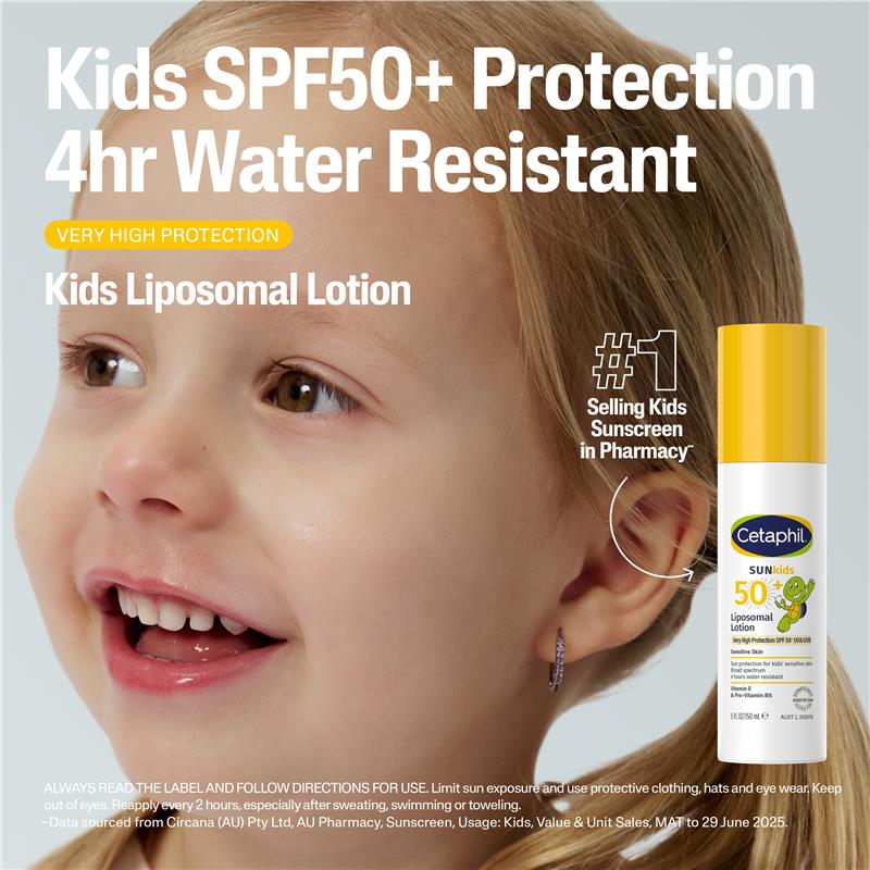 Load image into Gallery viewer, Cetaphil Sun SPF 50+ Kids Lotion 150ml
