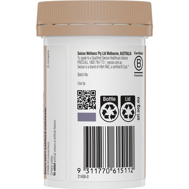 Load image into Gallery viewer, Swisse Vitamin D 250 Capsules
