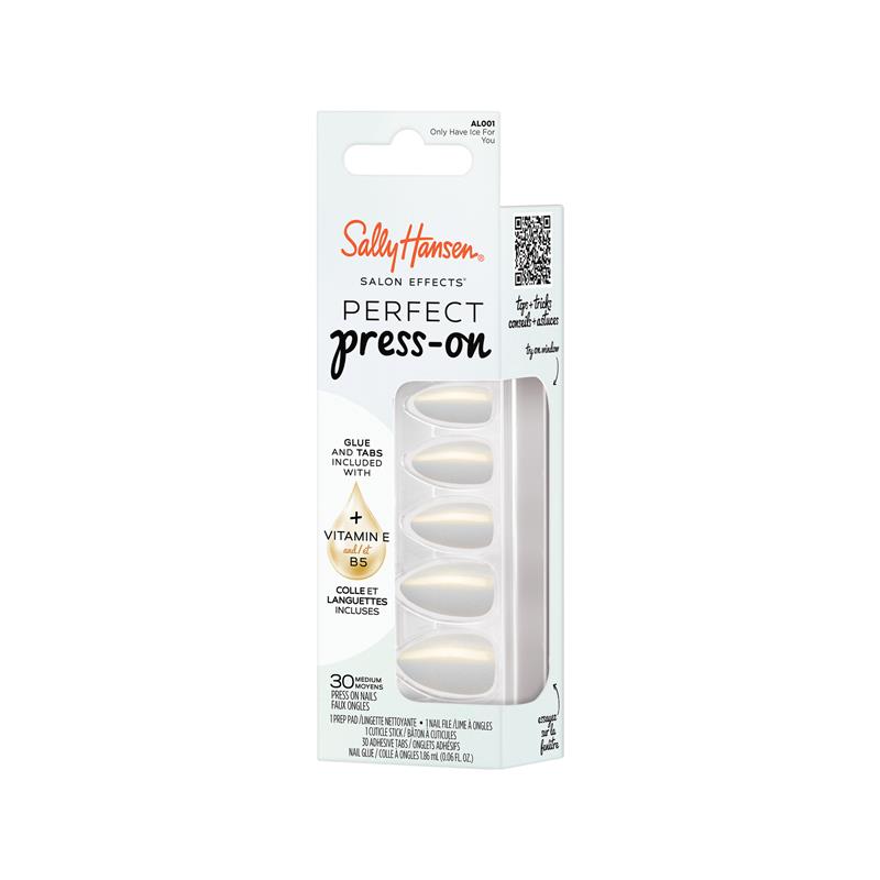 Load image into Gallery viewer, Sally Hansen Salon Effects Perfect Press-On Only Have Ice For You 30 Pieces
