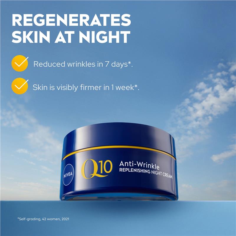 Load image into Gallery viewer, NIVEA Q10 Anti-Wrinkle Replenishing Night Cream 50ml
