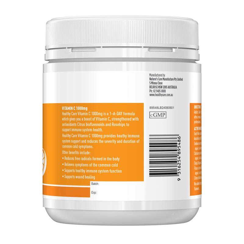 Load image into Gallery viewer, Healthy Care Vitamin C 1000mg 300 Tablets

