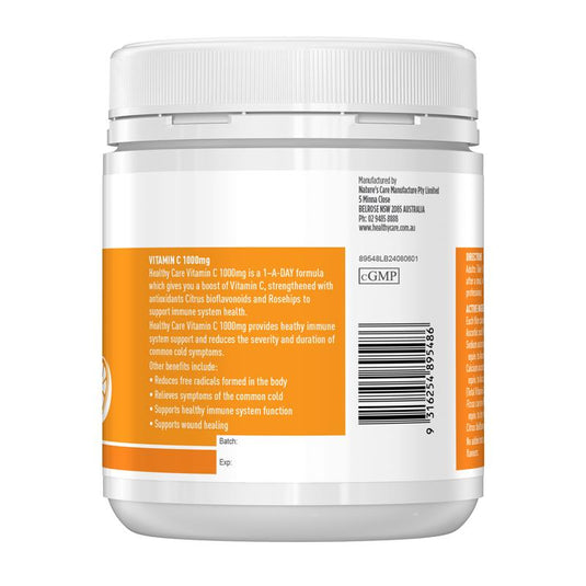 Healthy Care Vitamin C 1000mg 300 Tablets
