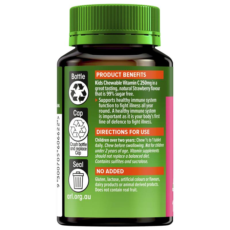 Load image into Gallery viewer, Cenovis Kids Chewable Vitamin C 250mg Strawberry 150 Tablets
