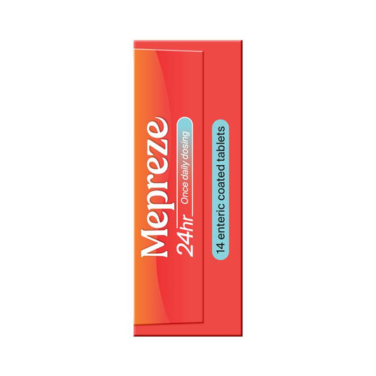 Mepreze 24Hr 20mg 14 Tablets