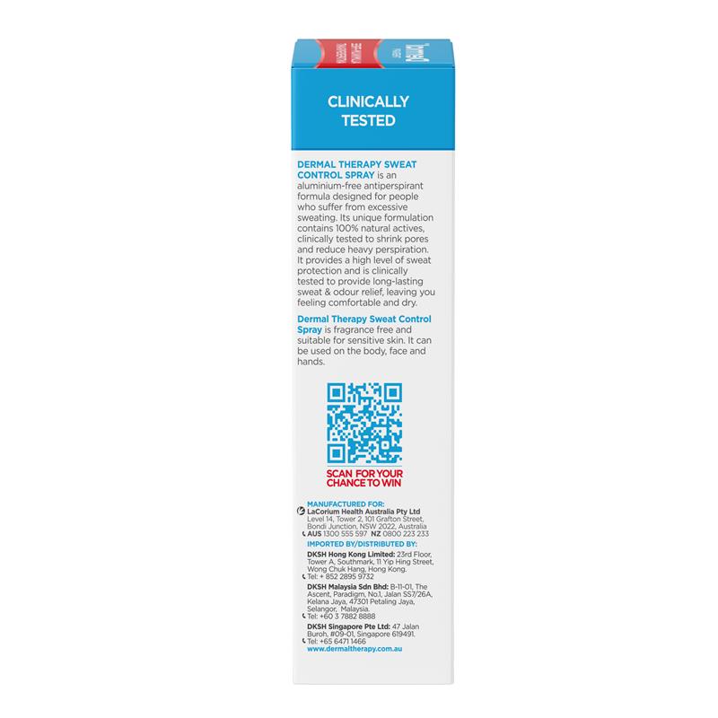 Load image into Gallery viewer, Dermal Therapy Sweat Control Spray 60ml

